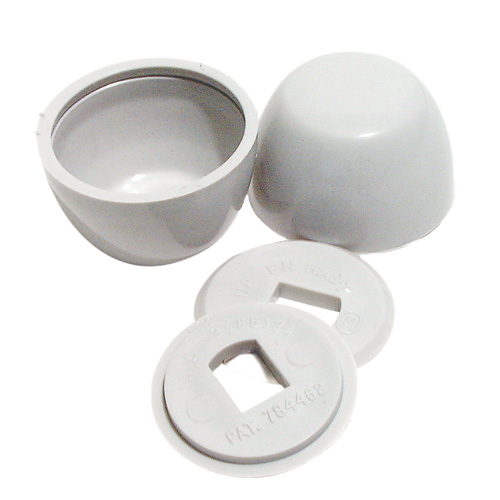 MASTER PLUMBER AM.STANDARD BOLT CAPS PLASTIC BONE 2PK