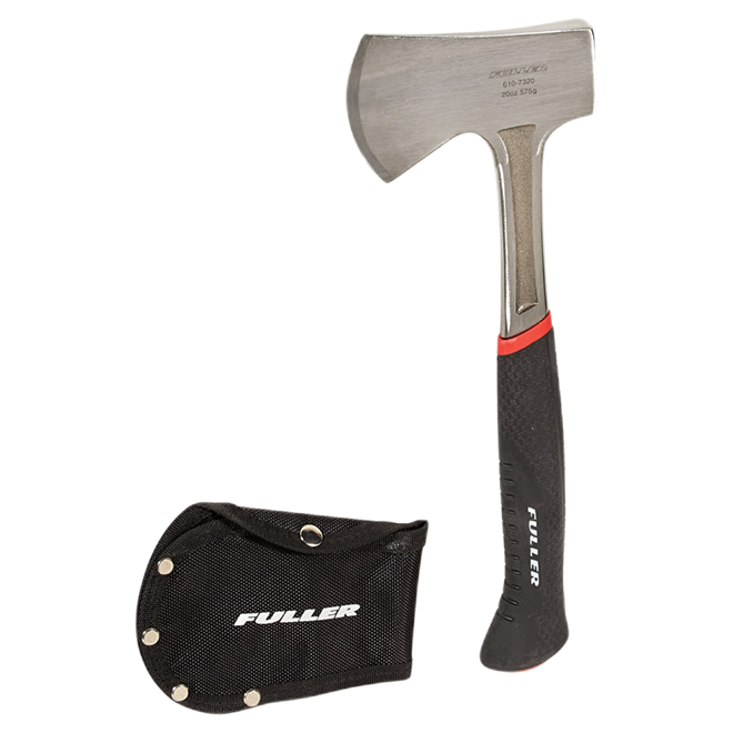 FULLER ONE PIECE AXE STEEL RED/BLACK 20OZ