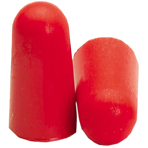 DEGIL SAFETY DISPOSABLE EAR PLUG POLYURETHANE RED 6PR/PK