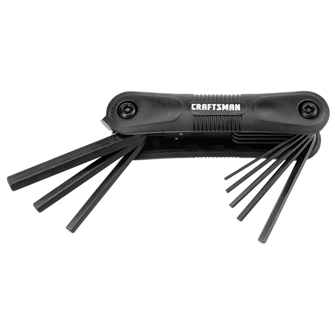 CRAFTSMAN FOLDING METRIC HEX.KEY SET COMPOSITE 8PC