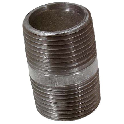AQUA-DYNAMIC THREADED NIPPLE GALVANIZED STEEL GALVANIZED 1/2x1 1/2"