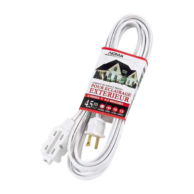 WOODS PXWT 16/2 CORD OUTDOOR XMAS CHRISTMAS WHITE 13Ax125Vx4.5M