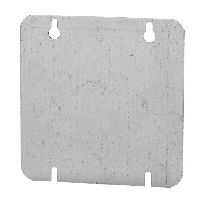 IBERVILLE SQUARE BLANK BOX COVER GALV.STEEL STEEL 4 11/16"