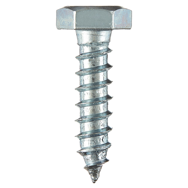 RELIABLE HEX.HEAD LAG SCREW STEEL ZINC 1/4x1"x50BX