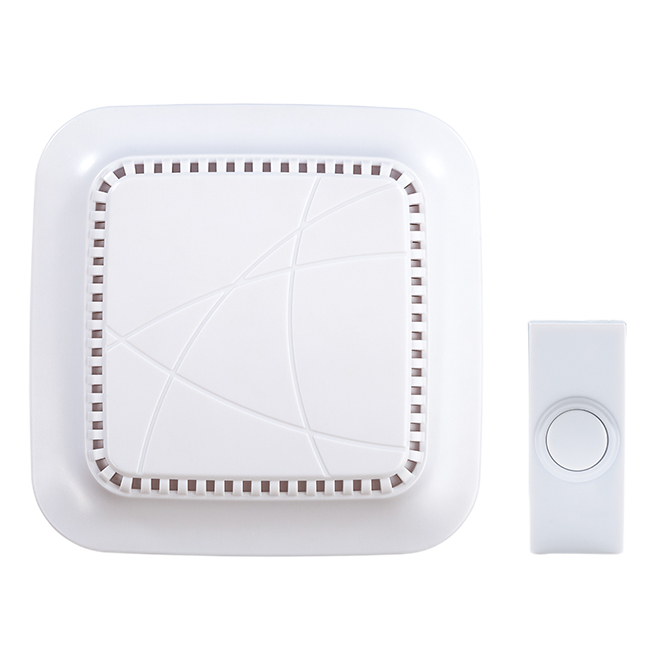 HEATH ZENITH WIRELESS DOORBELL PLASTIC WHITE 4.87x1.55x4.87"