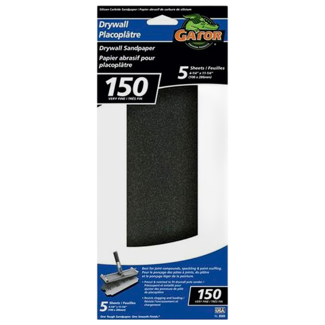 RUST-OLEUM DRYWALL SANDPAPER ZIRC.OXYDE BLACK PK5-GT150