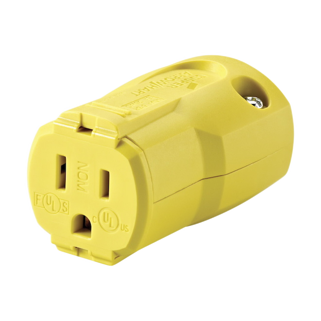 EATON 3 WIRE INDUSTRIAL CONNECT YELLOW 125V-15AM