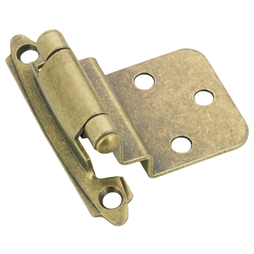 RICHELIEU INSET 3/8" SPRING HINGE METAL ANTIQ.BRASS PK/2