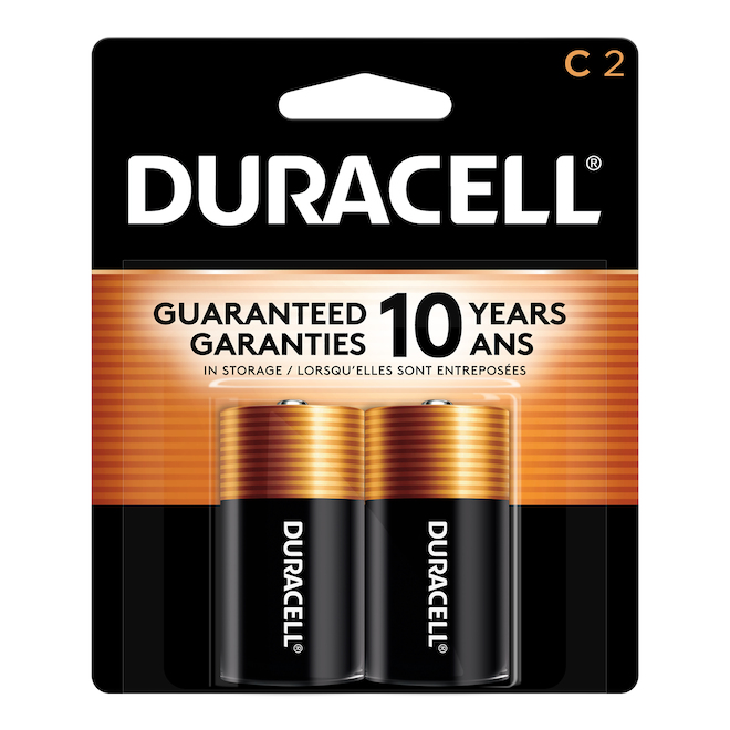 DURACELL C ALKALINE BATTERIES ALKALINE COPPER 1.5V 2/PK