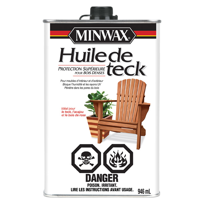 MINWAX FOR WOOD TEAK OIL OIL CLEAR 946ML