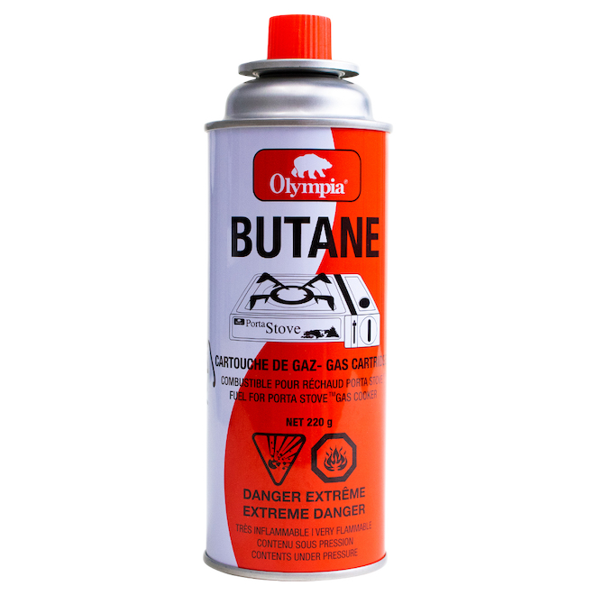 OLYMPIA BUTANE CYLINDER GAS RED 220GR