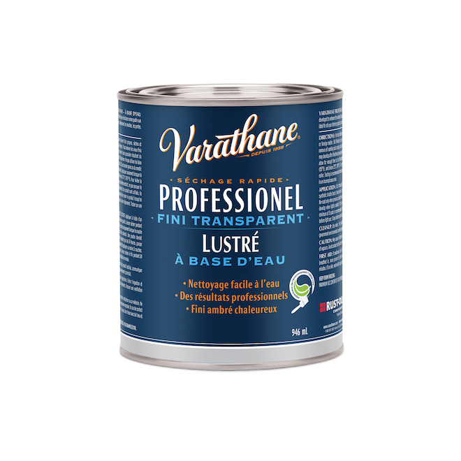 VARATHANE INTERIOR PROFESSION.VARNISH WATER BASE GLOSSY 946ML