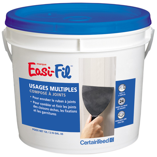 EASI-FIL ALL PURPOSE JOINT COMPOUND PASTE WHITE 12L