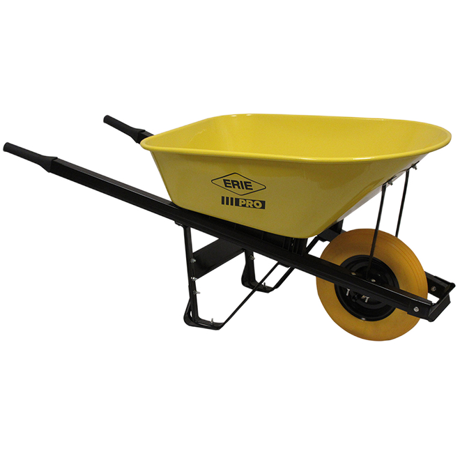 ERIE WHEELBARROW STEEL YELLOW 6P3