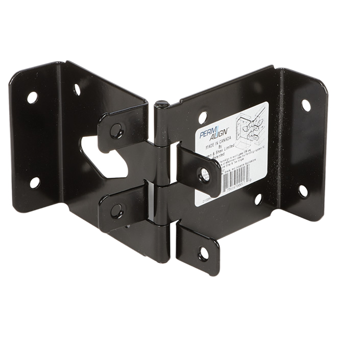 ONWARD POST/POST PERMALIGN HINGE STEEL BLACK 4x4x3"