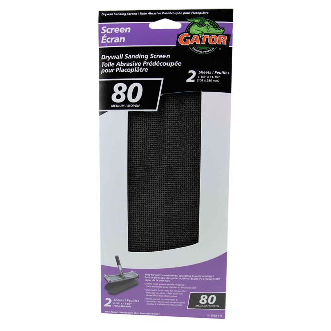 RUST-OLEUM 80GT DRYWALL SANDSCREEN BLACK 4 1/4x11 1/4"xPK2