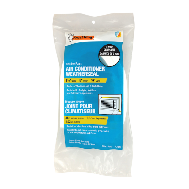 FROST KING AIR COND. SEAL FOAM WHITE 1.5"x0.5"x40"