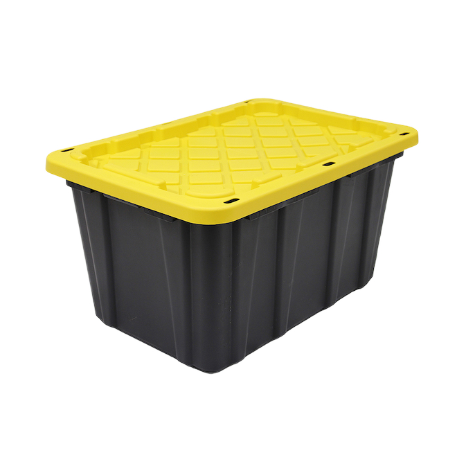 GSC Technologies STRONG STORAGE BOX PLASTIC BLACK/YW 102L