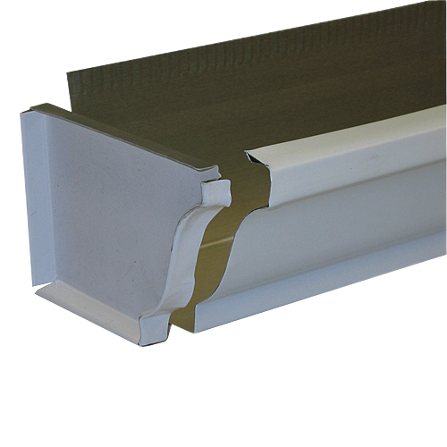 KAYCAN LEFT GUTTER END CAP ALUMINUM WHITE 4"