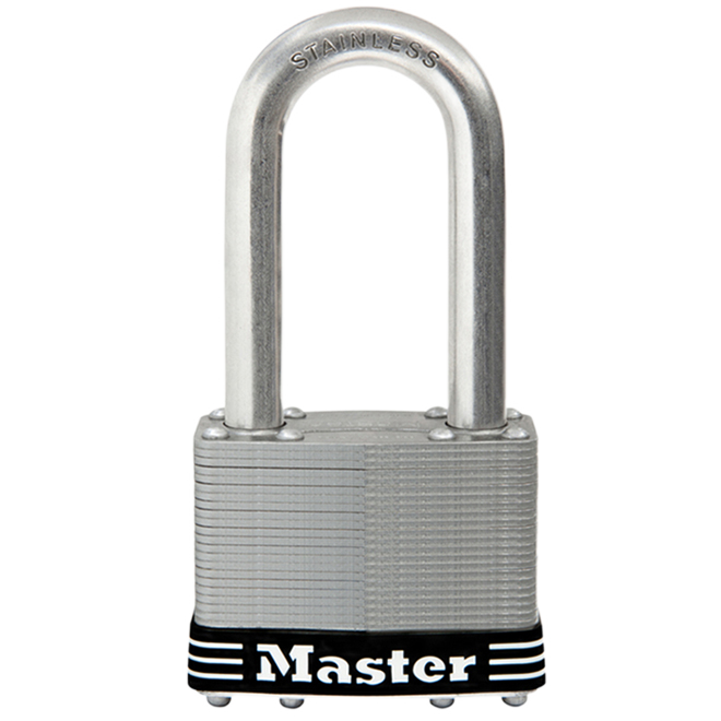 MASTER LOCK KEYED PADLOCK STAINL.STEEL LAMINATED 2 1/2"