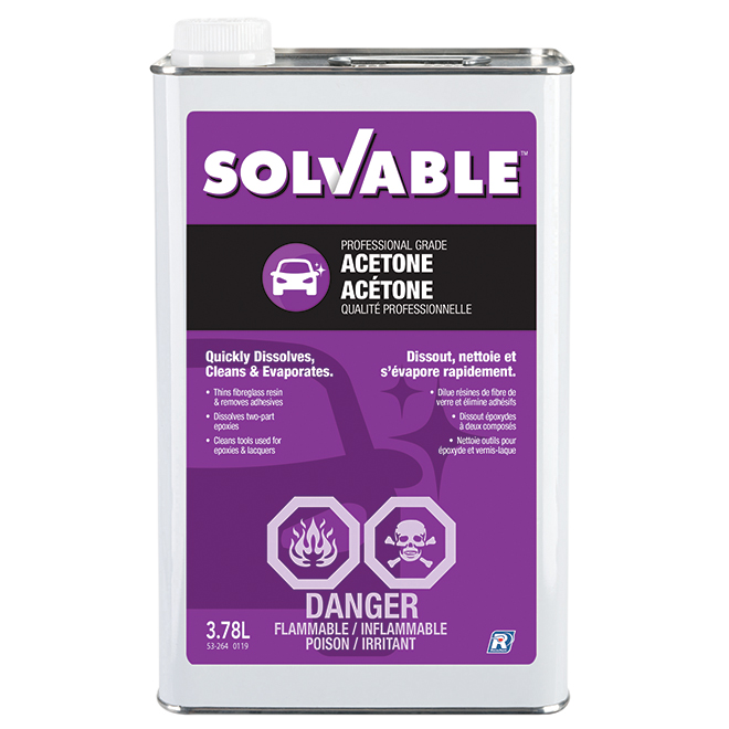 SOLVABLE ACETONE 3.78L