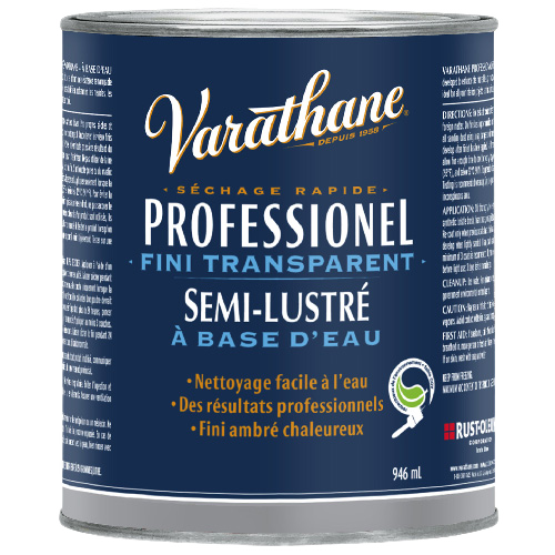 VARATHANE INTERIOR PROFESSION.VARNISH WATER BASE SEMI-GLOSS 946ML