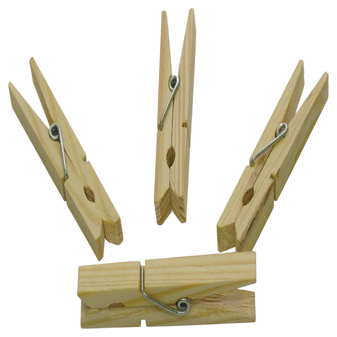 BEN-MOR CLOTHESPIN WOOD NATURAL 50PK