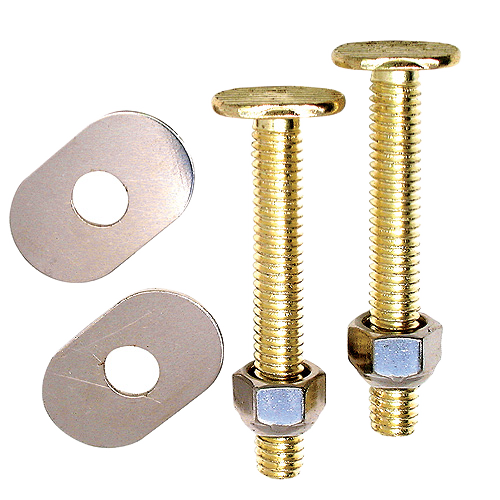 MASTER PLUMBER FR.TOILET CLOSET BOLTS ZINC BRASS 2PK