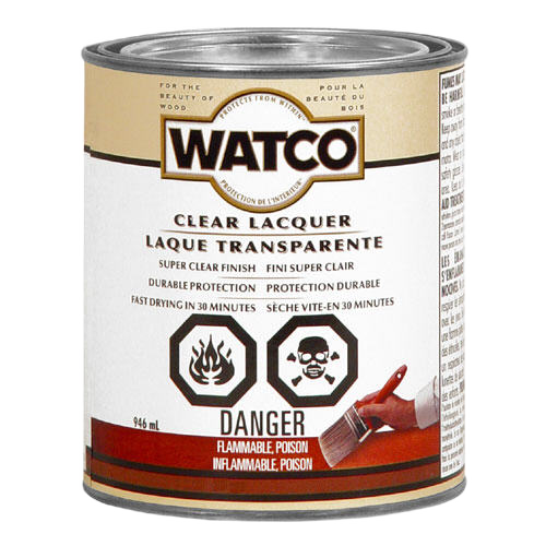 WATCO CLEAR LACQUE VARNISH CLEAR 946ML