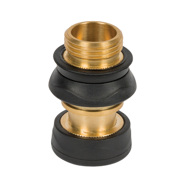 GILMOUR HEAVY-DUTY CONNECTOR SET BRASS BLACK/GOLD