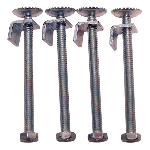 MASTER PLUMBER FR:SINK CLAMPS STAINL.STEEL GREY 3.5"x4PK