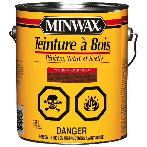 MINWAX INT.WOOD STAIN OIL BASED RED CHESTNU 946ML