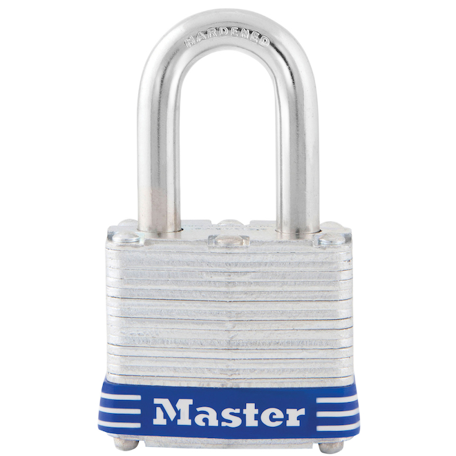 MASTER LOCK LAMINATED PADLOCK STEEL SILVER 1.5"