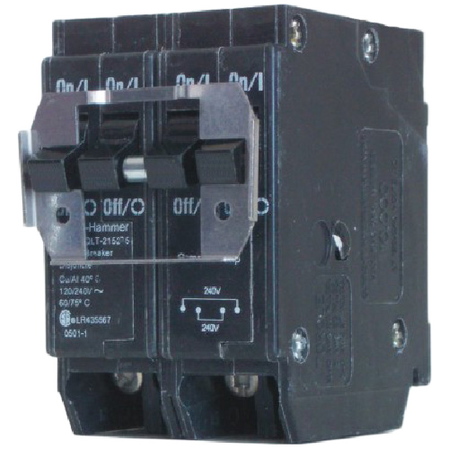 CUTLER-HAMMER PLUG-IN QUAD.BREAKER PLASTIC BLACK 2x15A-2P