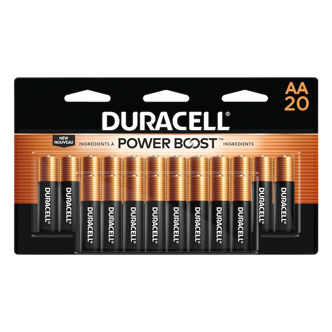 DURACELL AA ALKALINE BATTERIES ALKALINE COPPER 1.5V 20/PK