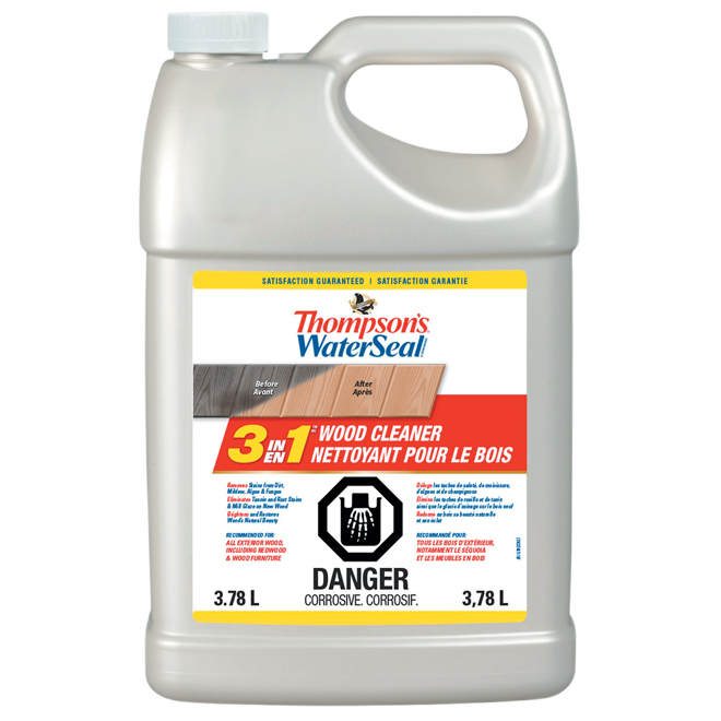 THOMPSON'S WATERSEAL 3 IN 1 WOOD CLEANER CLEAR 3.78L