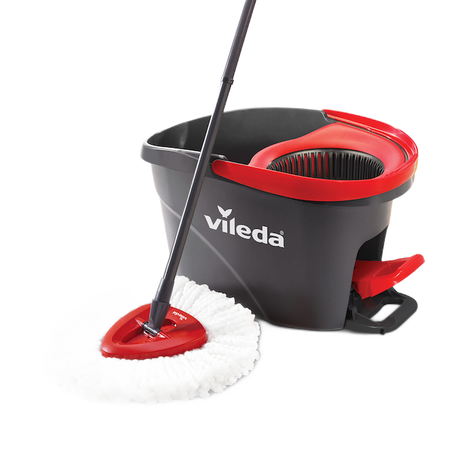 VILEDA EASY WRING SPIN MOP SYSTEM PLASTIC GREY/RED