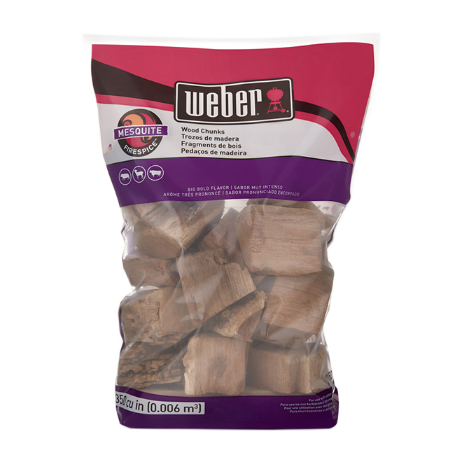 WEBER WOOD CHUNK MESQUITE 4LB
