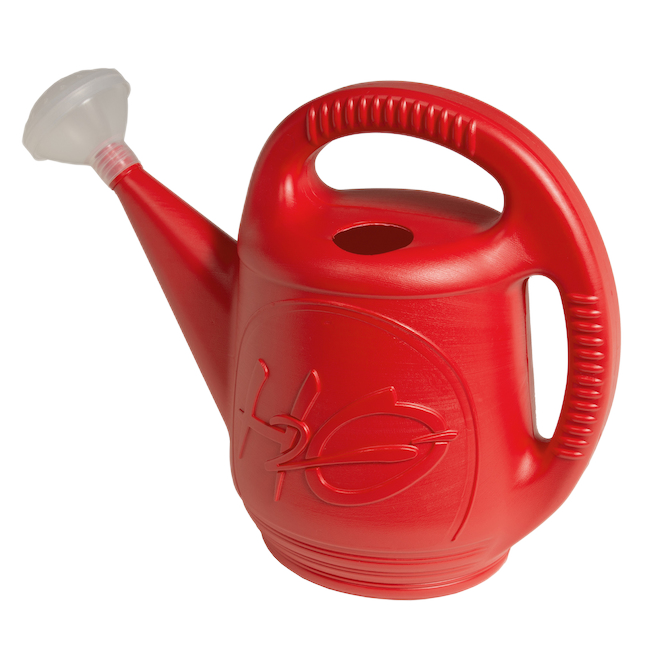 WATERING CAN PLASTIC RED 3GAL