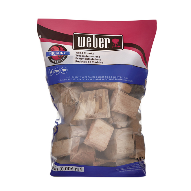 WEBER HICKORY WOOD CHUNK HICKORY 4LB
