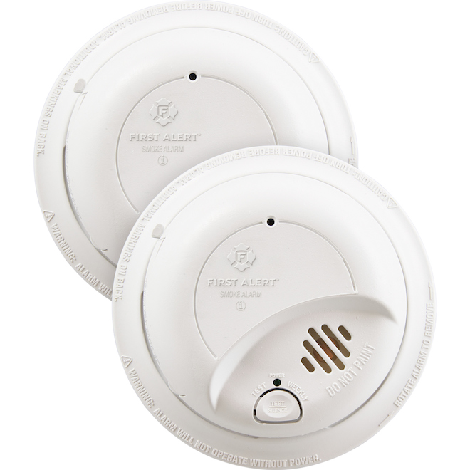 FIRST ALERT 9120FBA2PK SMOKE DETECTOR PLASTIC WHITE