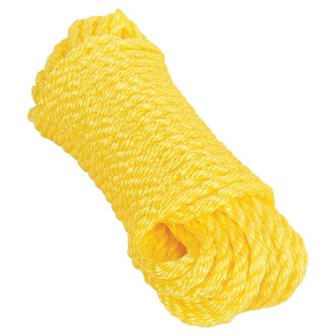 BEN-MOR TWISTED ROPE POLYPROPYLEN YELLOW 3/8"x50'