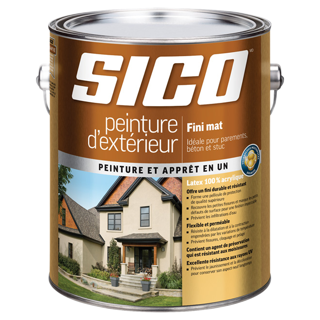 SICO 100% ACRYLIC E.FLAT LATEX MEDIUM BASE 3.6L