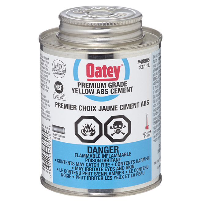 OATEY ABS CEMENT YELLOW 237ML