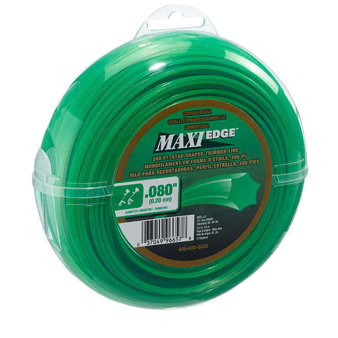 MAXIEDGE UNIVERSAL TRIMMER LINE GREEN 200'x0.080"