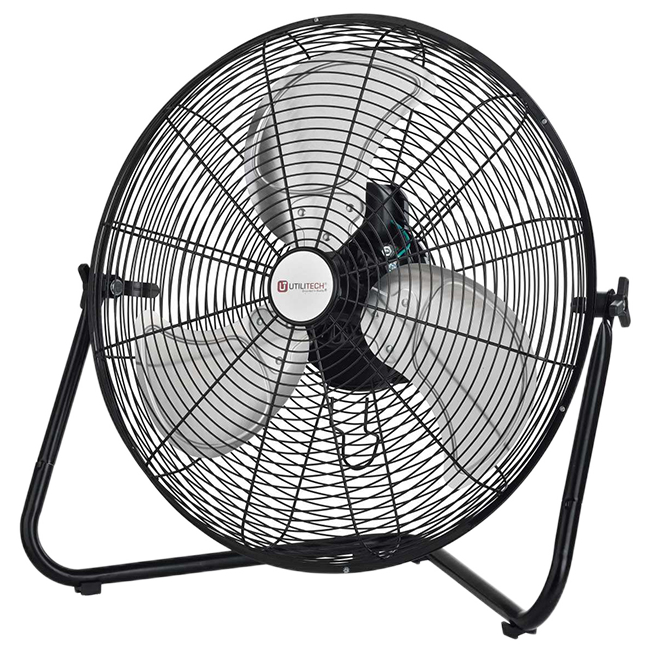 UTILITECH FAN STEEL BLACK 20"