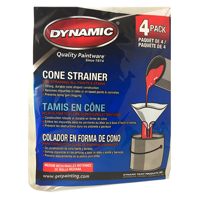 DYNAMIC PAINT STRAINERS 4PK