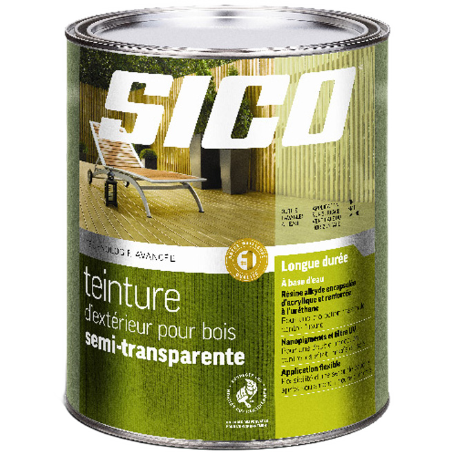 SICO SEMI-TRANSP. STAIN EXTERIOR LATEX NATURAL 927ML