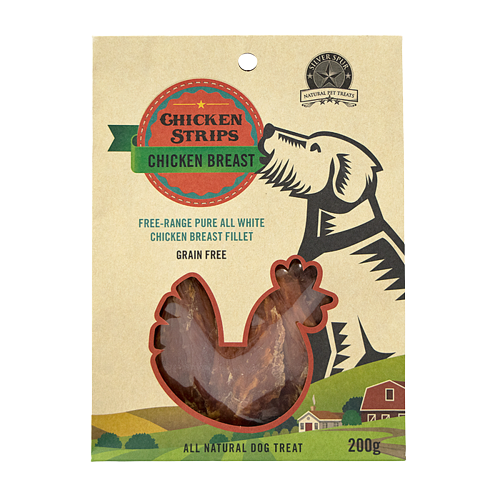 SILVERSPUR CHICKEN JERKY 200G