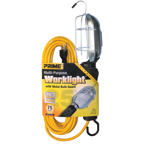 PRIME TROUBLE LIGHT 25' W/OUTLET